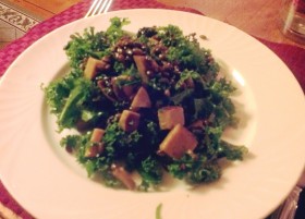 Kale barley apple salad at Rabbit Hill Inn