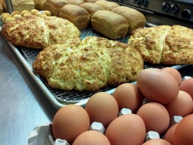 cornmeal scones at Rabbit Hill Inn