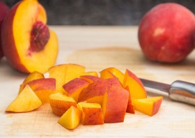 chopped peaches 