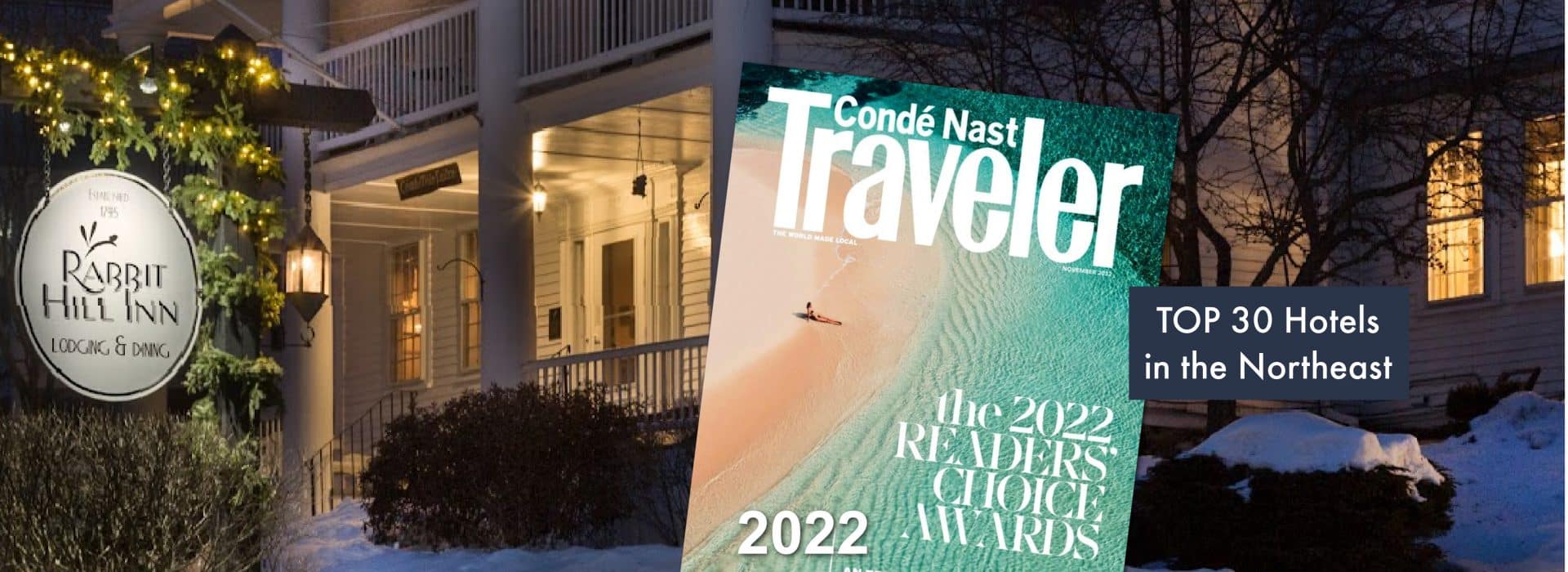 Conde Nast magazine cover November 2022 issue featuring Readers Choice Awards