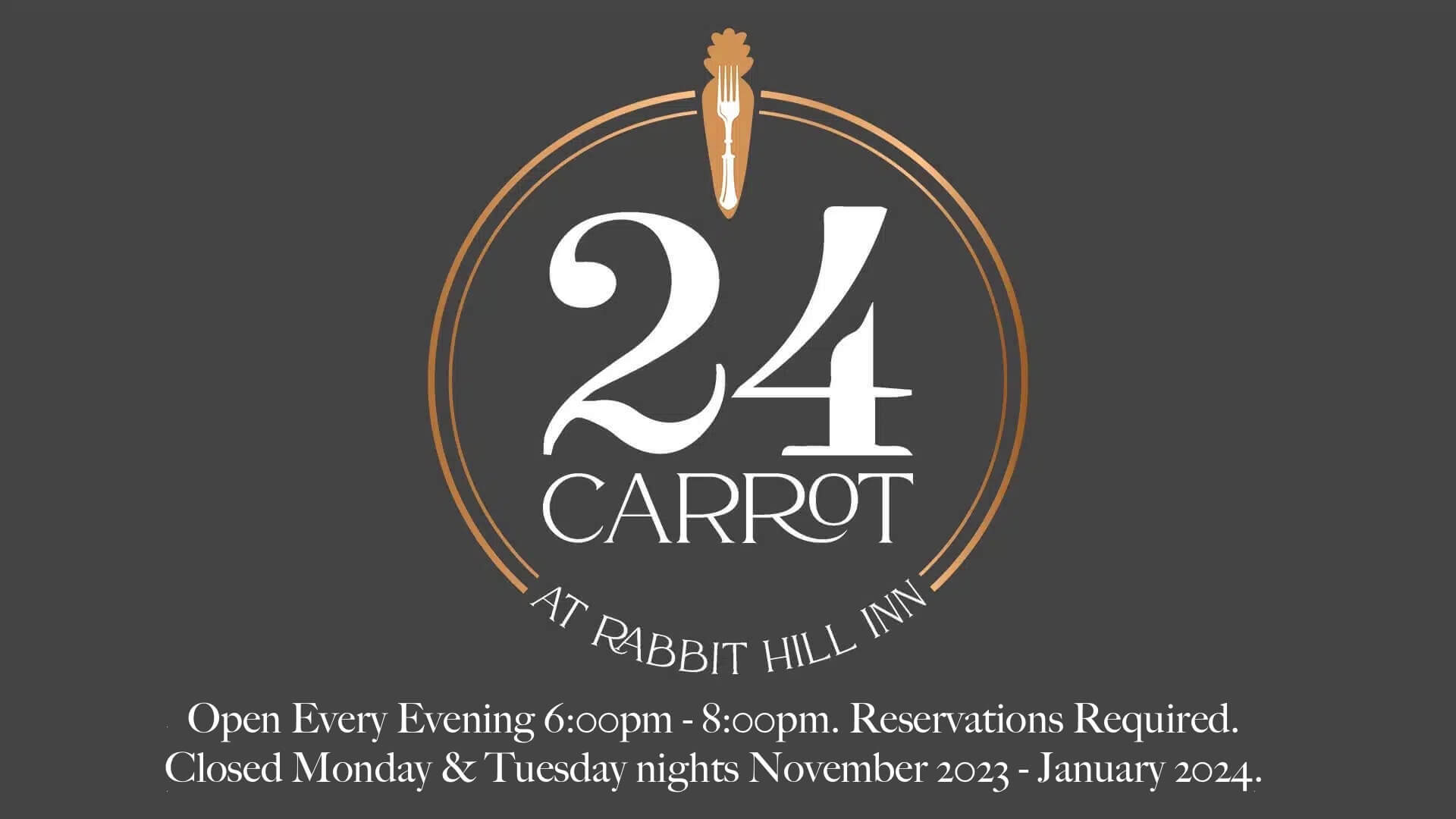 A black background with 24 Carrot logo