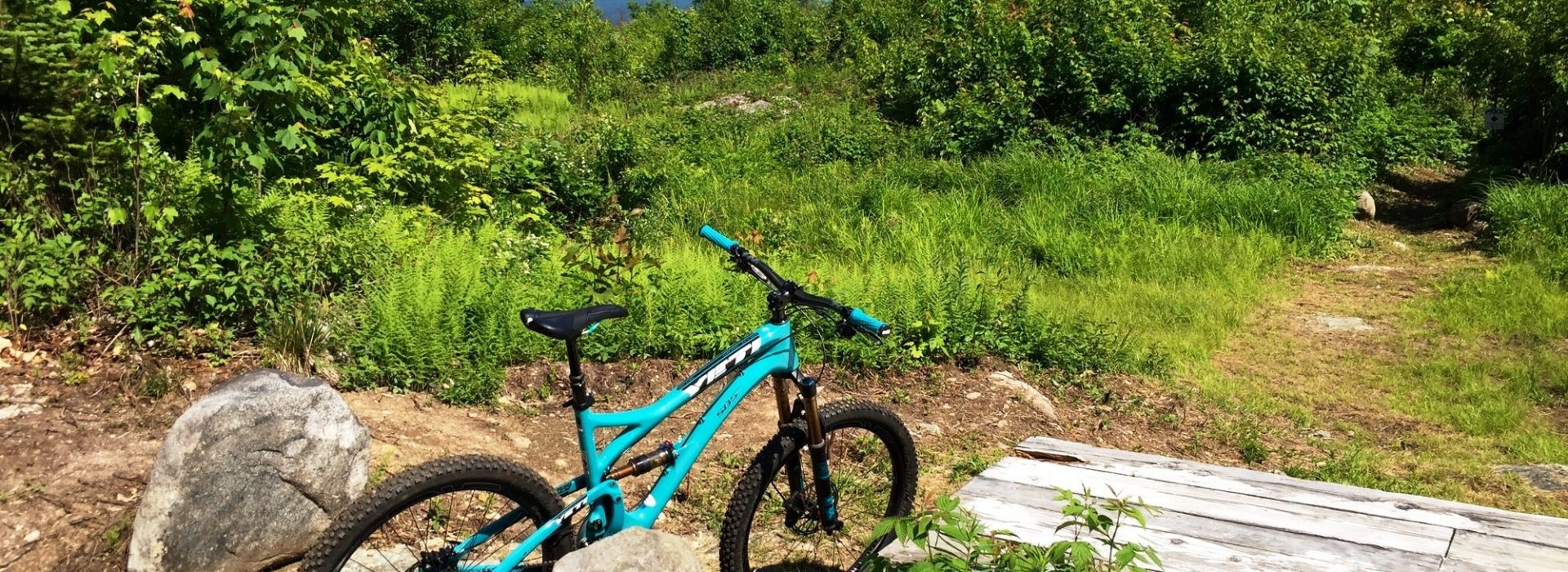 bike on a hiking trail