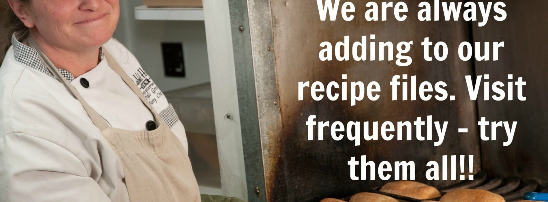 rabbit Hill Inn pastry chef at the stove taking bread out of the oven||Lemon White Chocolate Squares Recipe