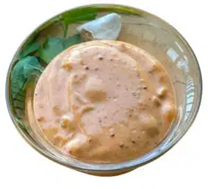 remoulade sauce in a glass bowl