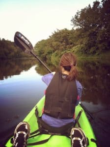 kayaking the Lazy River near Rabbit Hill Inn Vermont