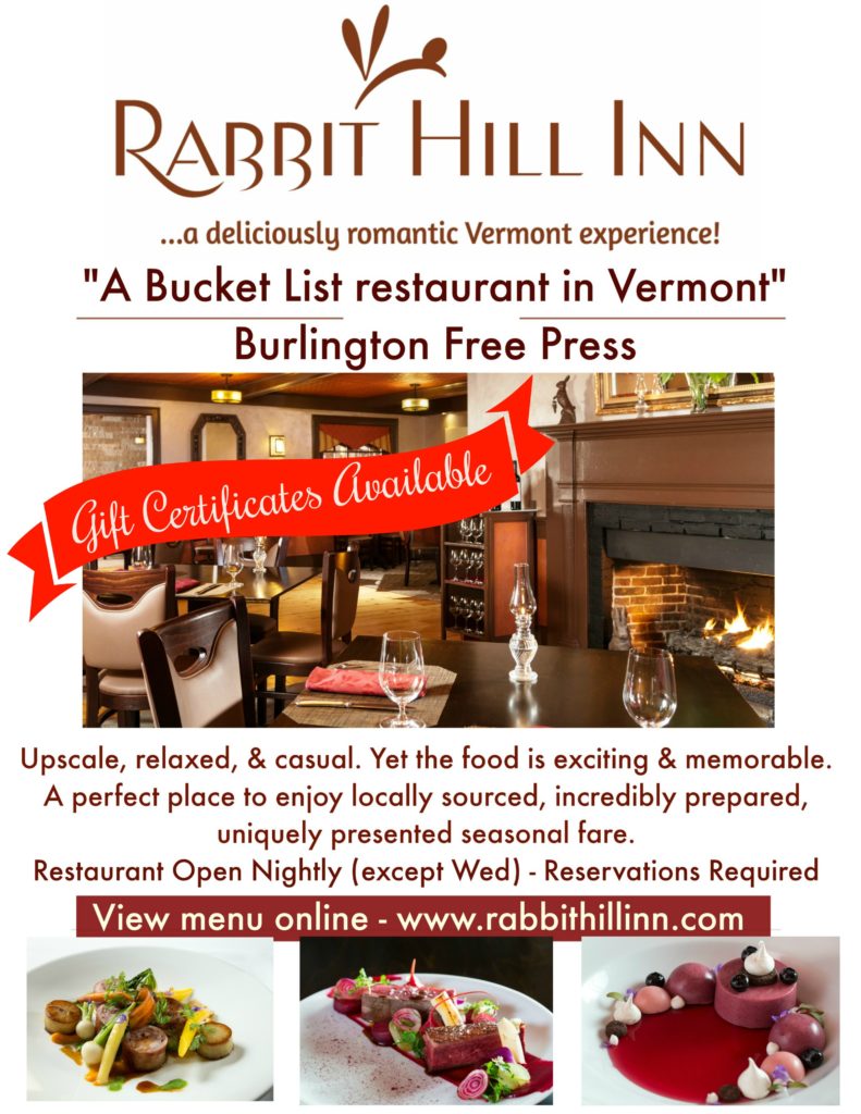 Rabbit Hill Inn Best restaurant in St. Johnsbury Vermont 