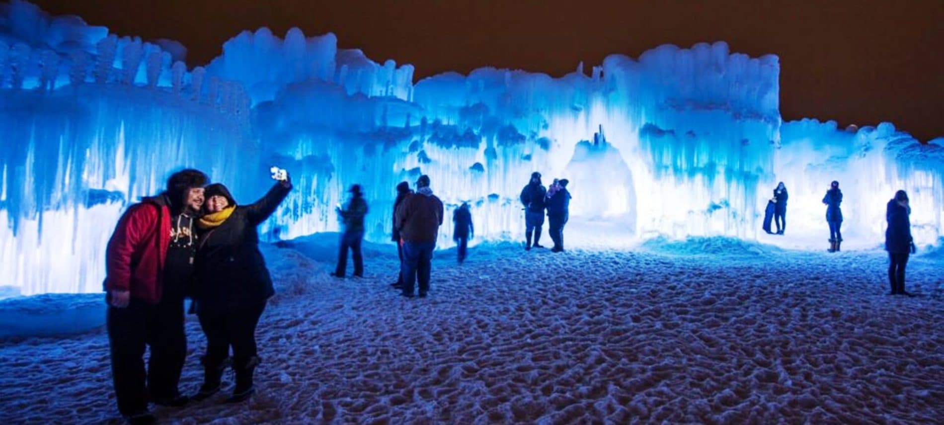Ice Castles in Woodstock, New Hampshire