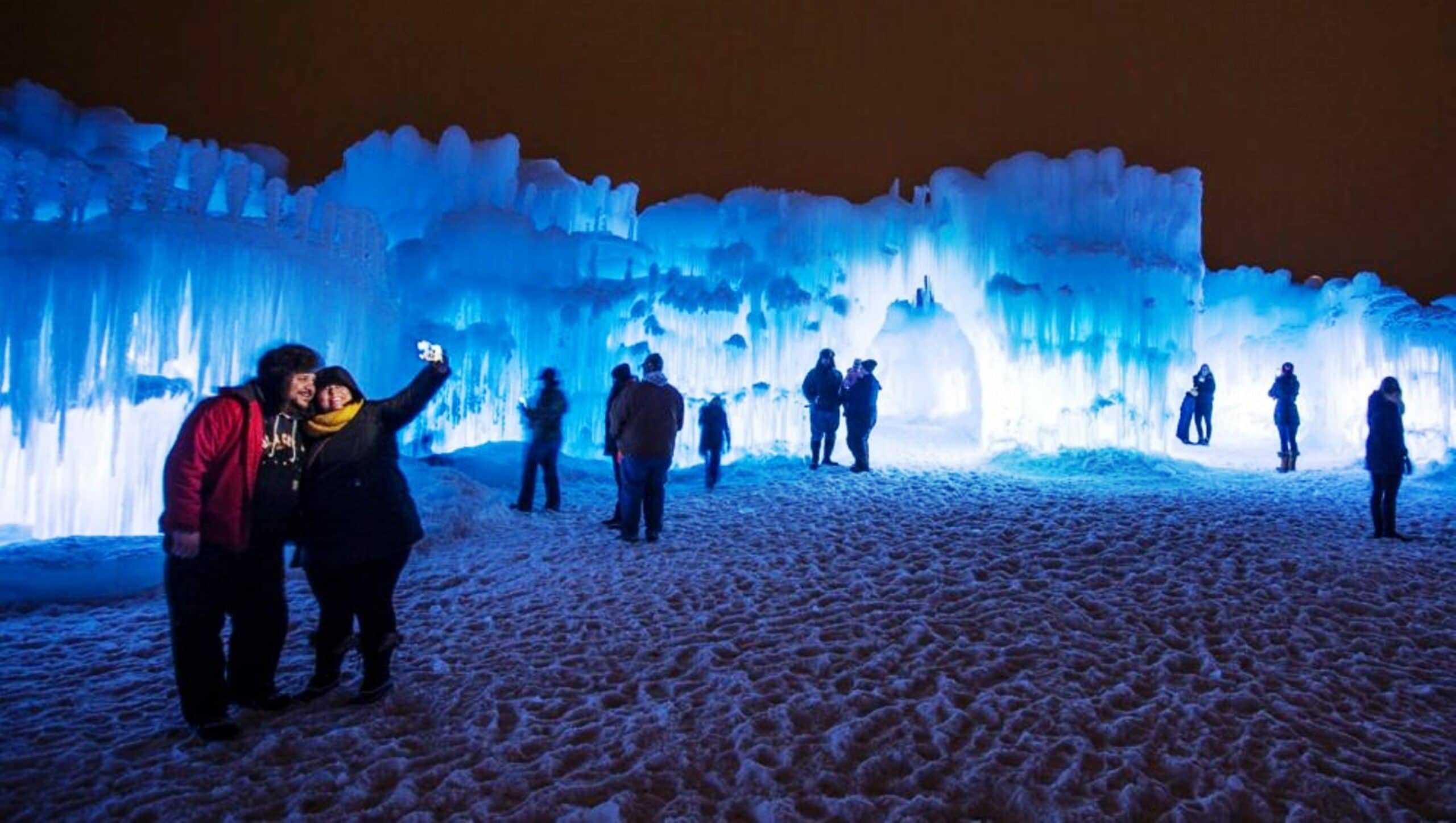 Ice Castles in Woodstock, New Hampshire